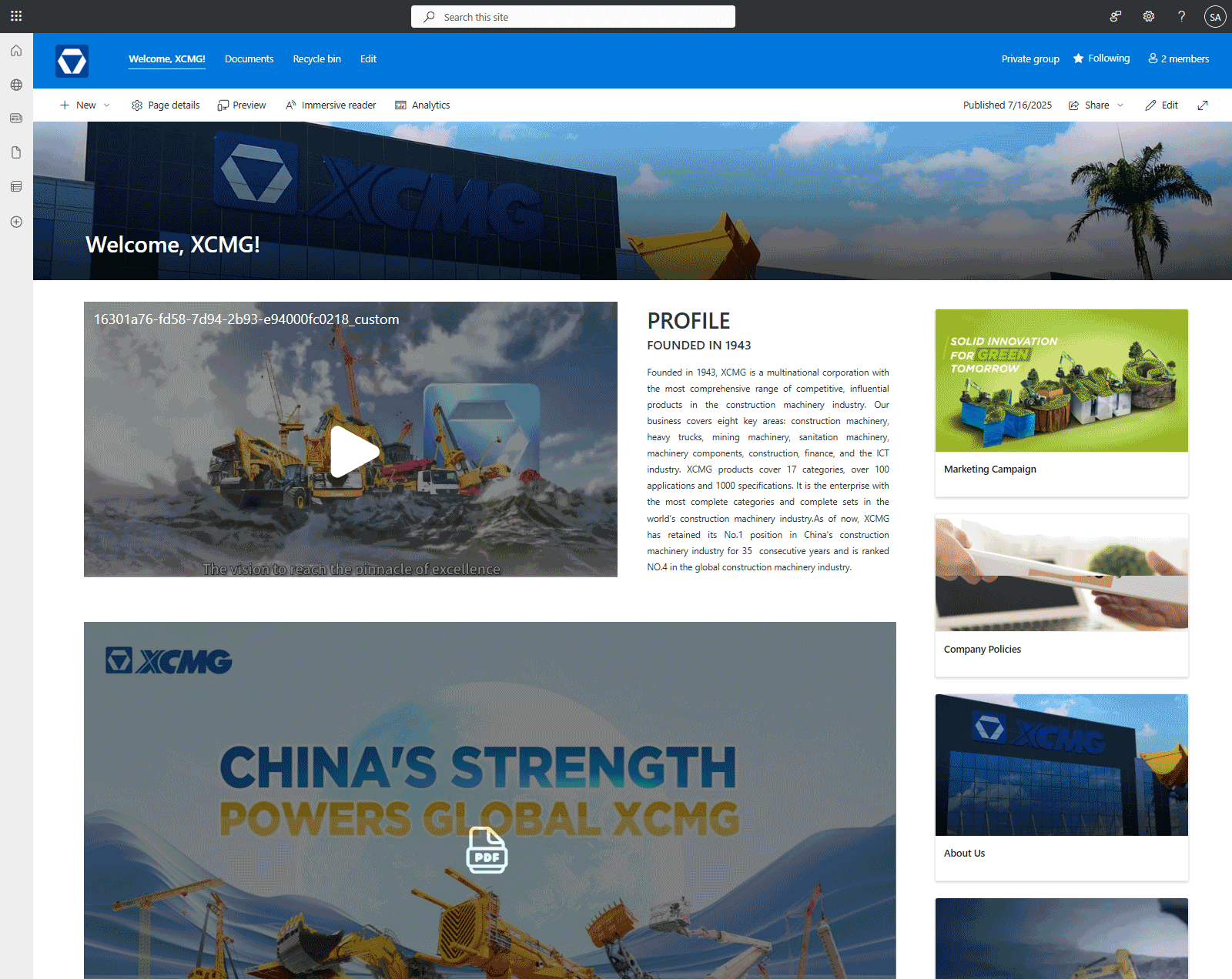 SharePoint services provider